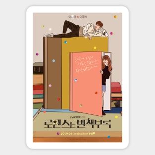 Romance is a bonus book - K drama pop art poster Sticker